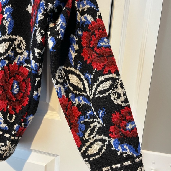 FARM Rio Black Mixed Valentina V Neck Knit Cardigan - Picture 7 of 13